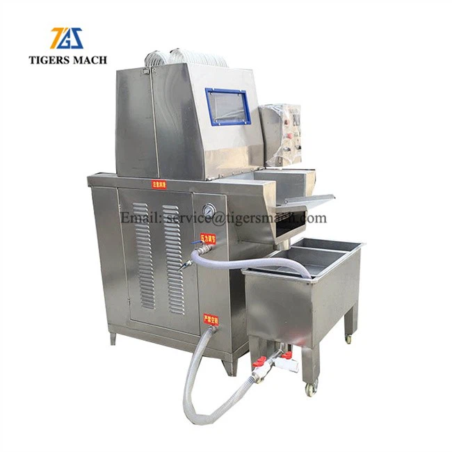 Poultry saline water injecting machine for meat with bones, frequency controller saline meat processing machine (5)